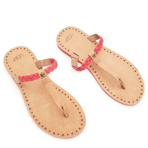 🐬 UGG Leather and foam flip flop sandals - Size 8